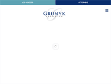 Tablet Screenshot of grunyklaw.com